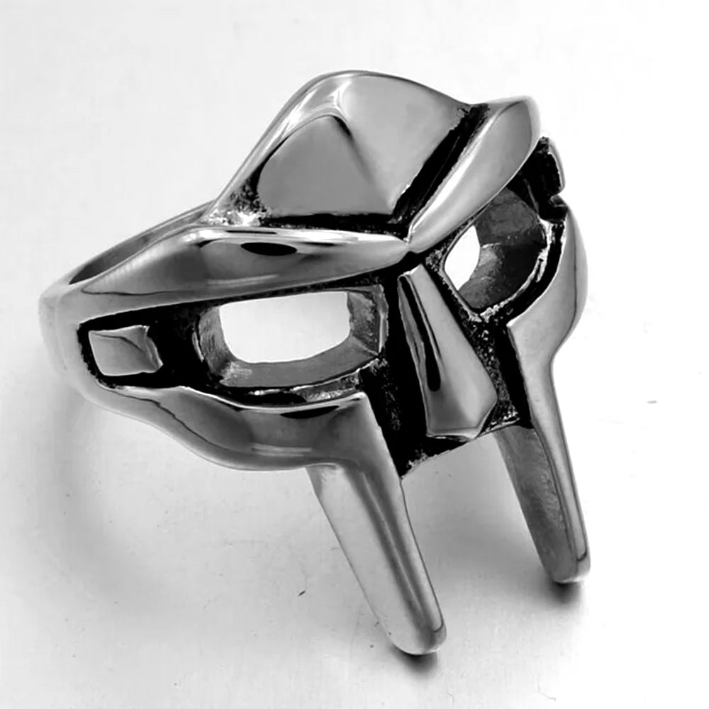 Anel Máscara Faraó Punk Masculino Ajustável