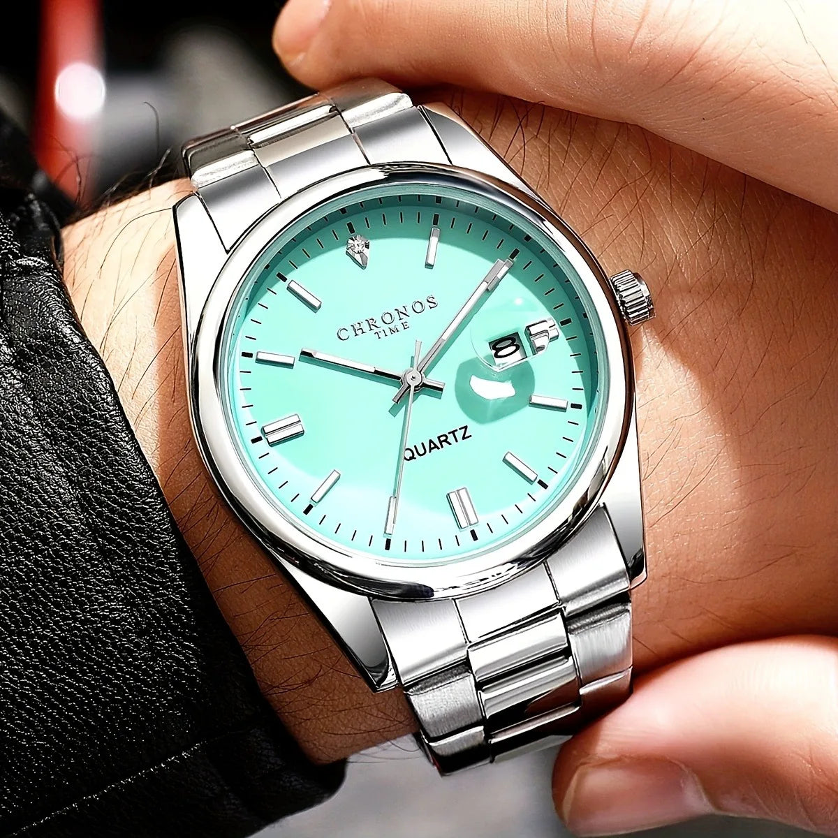 Relógio Masculino Chronos Luxo Quartzo à Prova D'Água