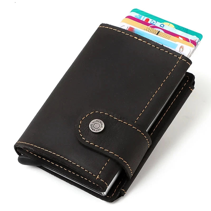Porta Cartão de Crédito Masculino Preto- Loja Melanio