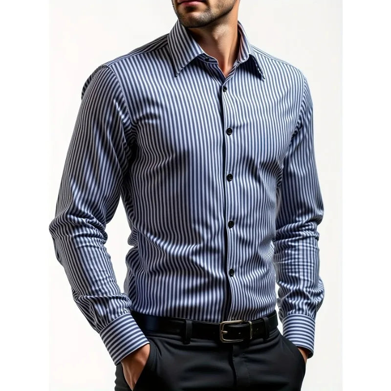 Camisa Listrada Masculina Inteligente