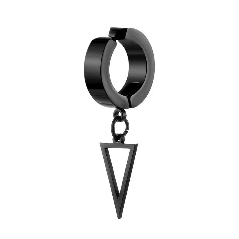 Brinco de Argola Huggie sem Piercing em Aço Inoxidável