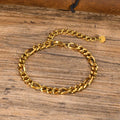 Pulseira Figaro Masculina em Aço Inoxidável - Estilo Clássico