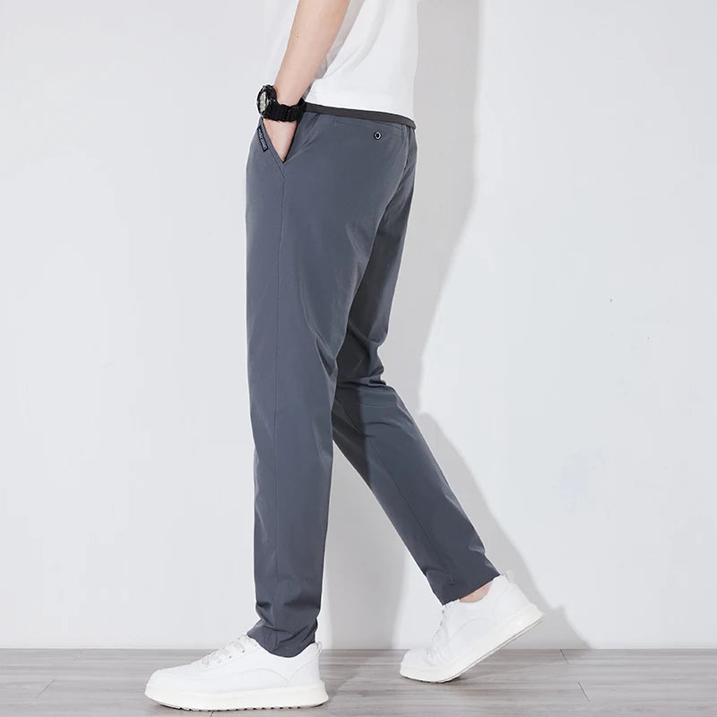 Calça Masculina de Seda com Estiramento e Conforto Total