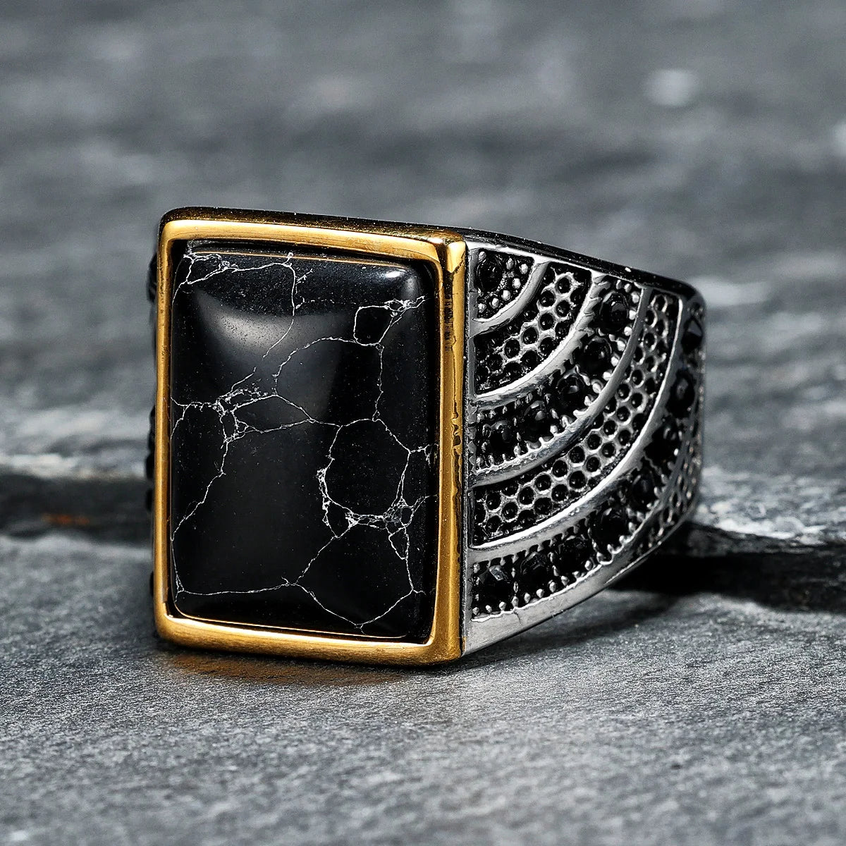 Anéis de pedras preciosas simples 316l anel de aço inoxidável na moda luxo masculino elegante strass para masculino namorado jóias presente clássico