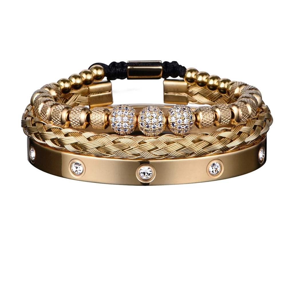 Pulseira de Contas Masculina-Loja Melanio