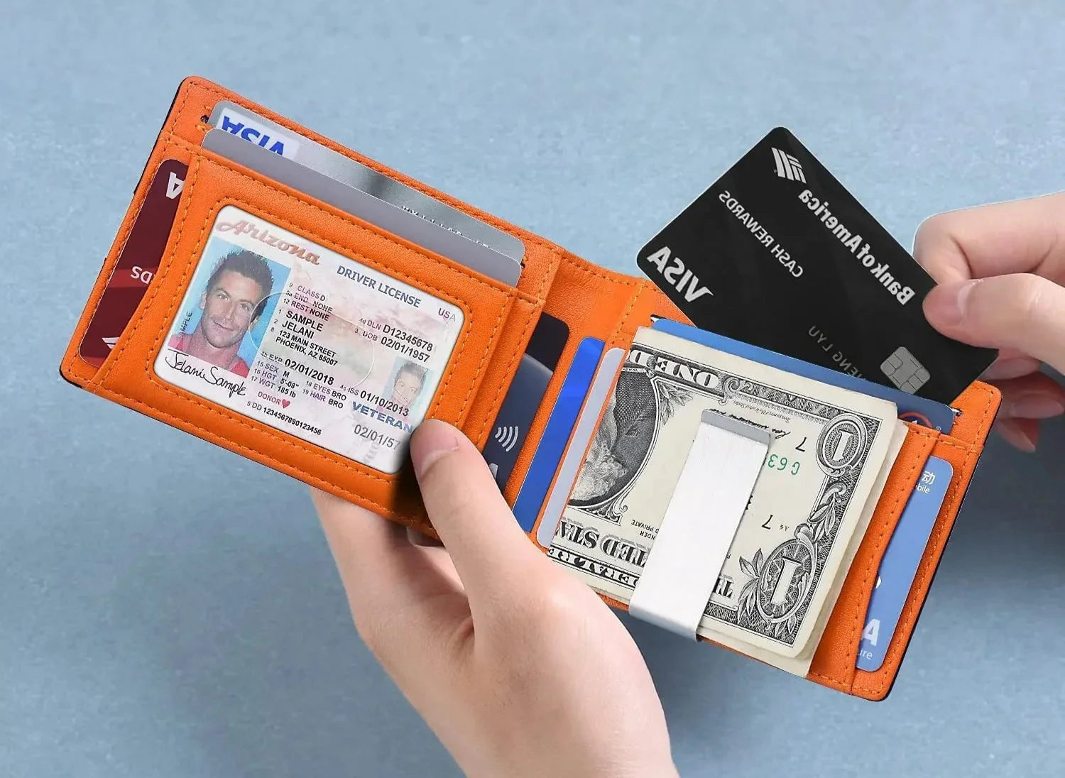 Carteira de Cartão Masculina-Loja Melanio