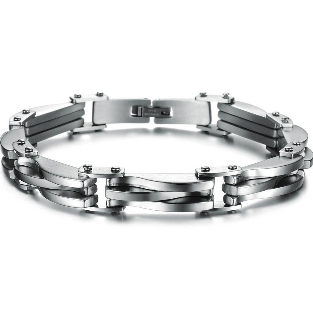 Pulseira Losango de Dois Tons-Loja Melanio