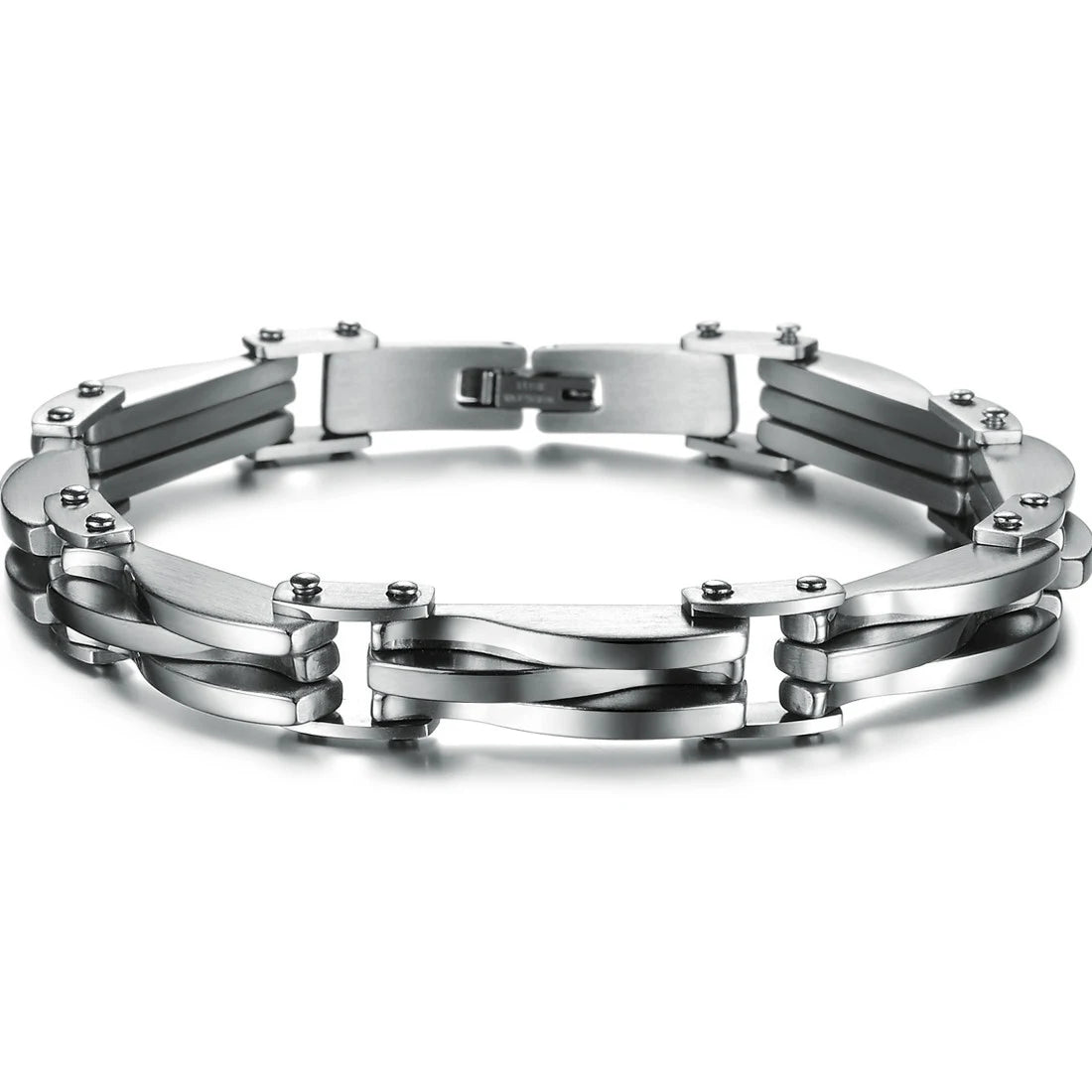 Pulseira Losango de Dois Tons-Loja Melanio