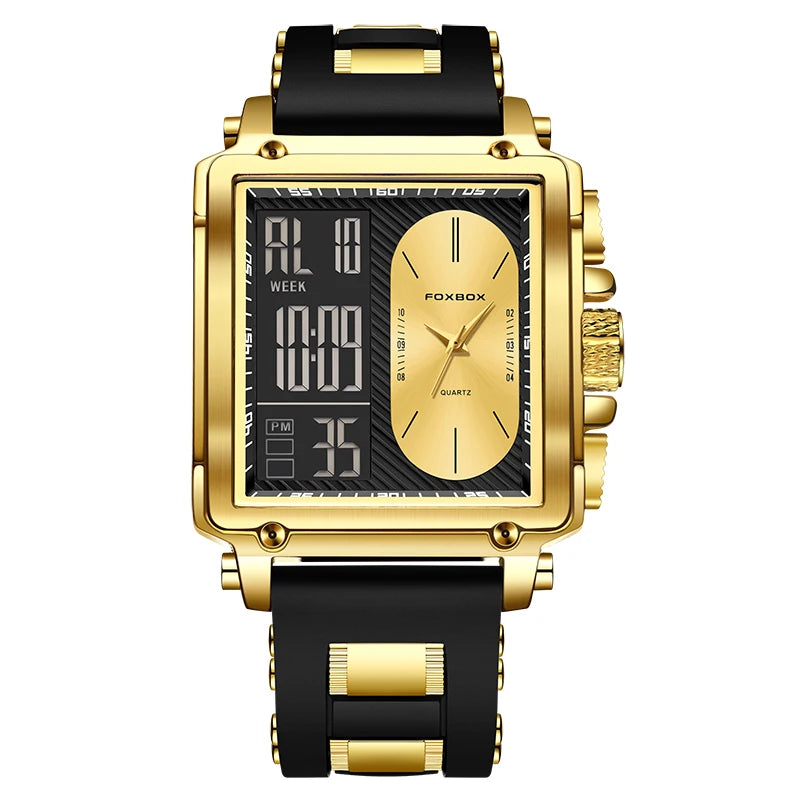 Relógio Masculino Foxbox Cronógrafo Luxo à Prova D'Água