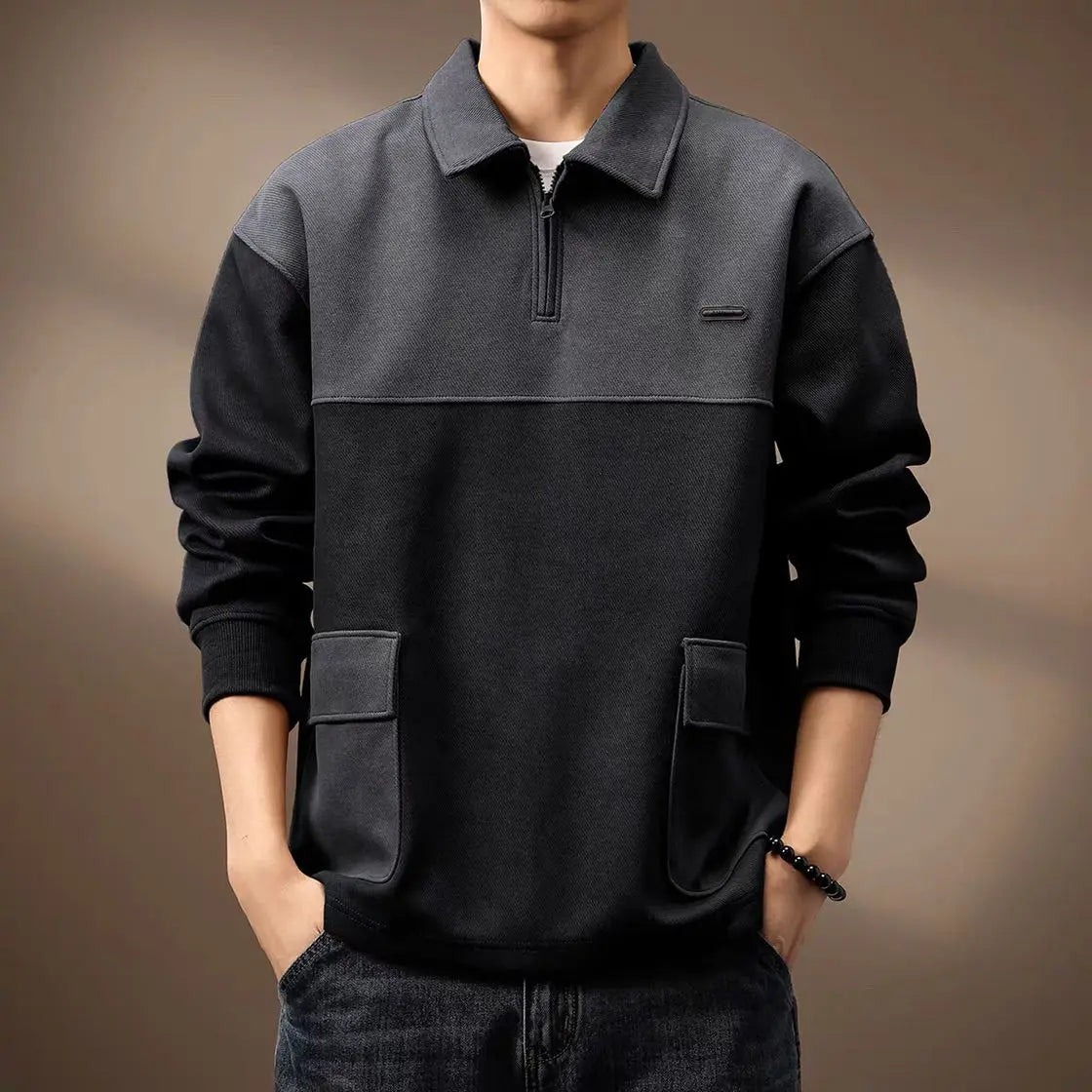 Camisa Polo Masculina Casual Outono