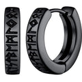 Brincos Viking Runa Aço Inoxidável 316L Masculino