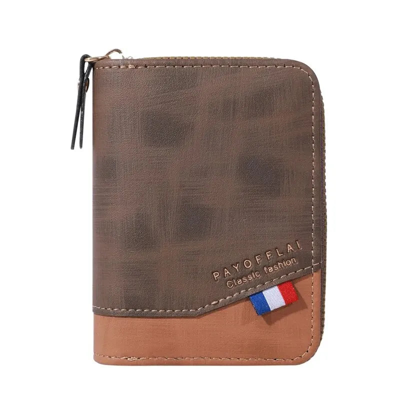 Carteira Multifuncional de Couro PU com Grande Capacidade