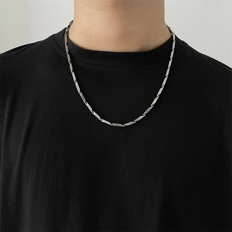 Corrente Elo Quadrado,Corrente Masculina-Loja Melanio