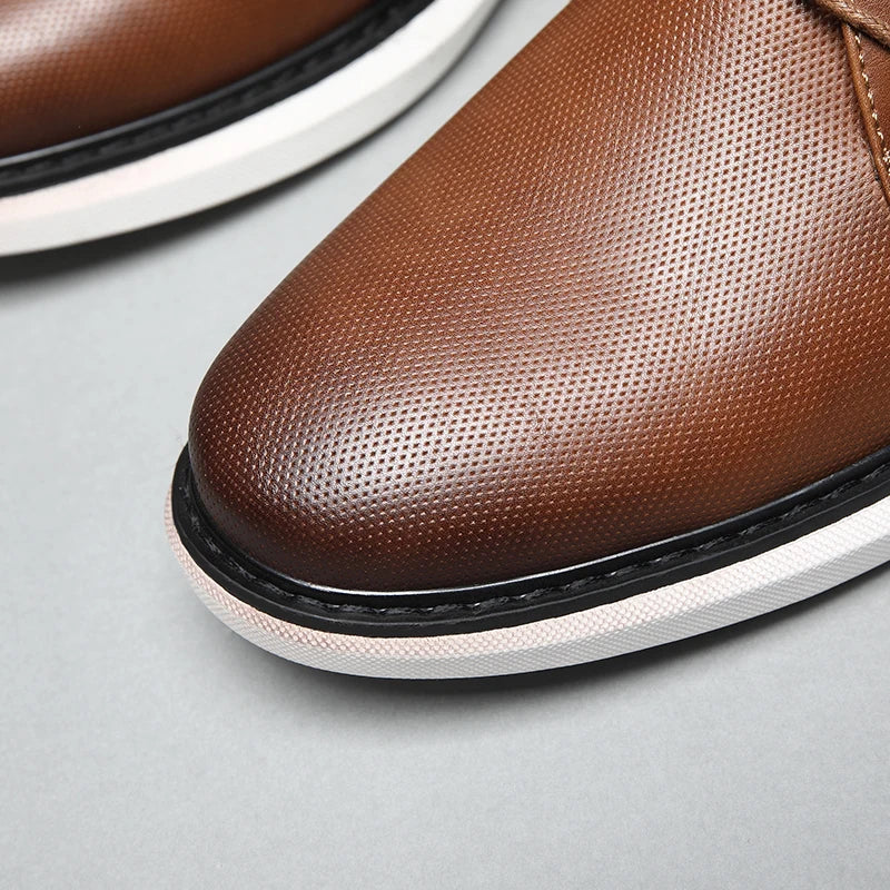 Sapato Social Masculino Couro Confortável,Sapato Masculino Rafarillo Conforto-Melanio