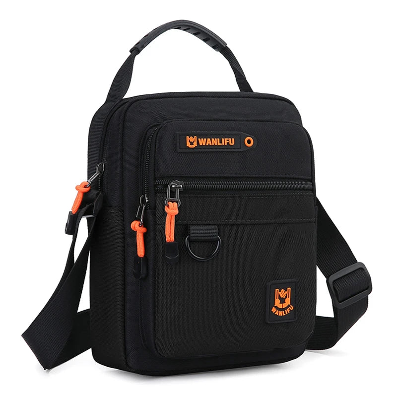 Bolsa Masculina Casual Leve Oxford Crossbody