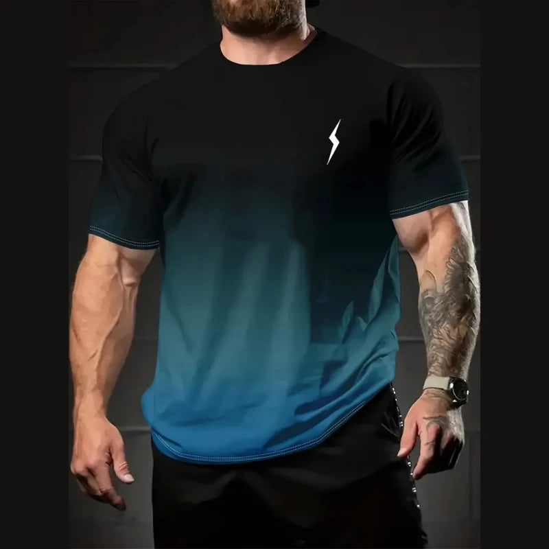 Camiseta Masculina Gradiente Relâmpago