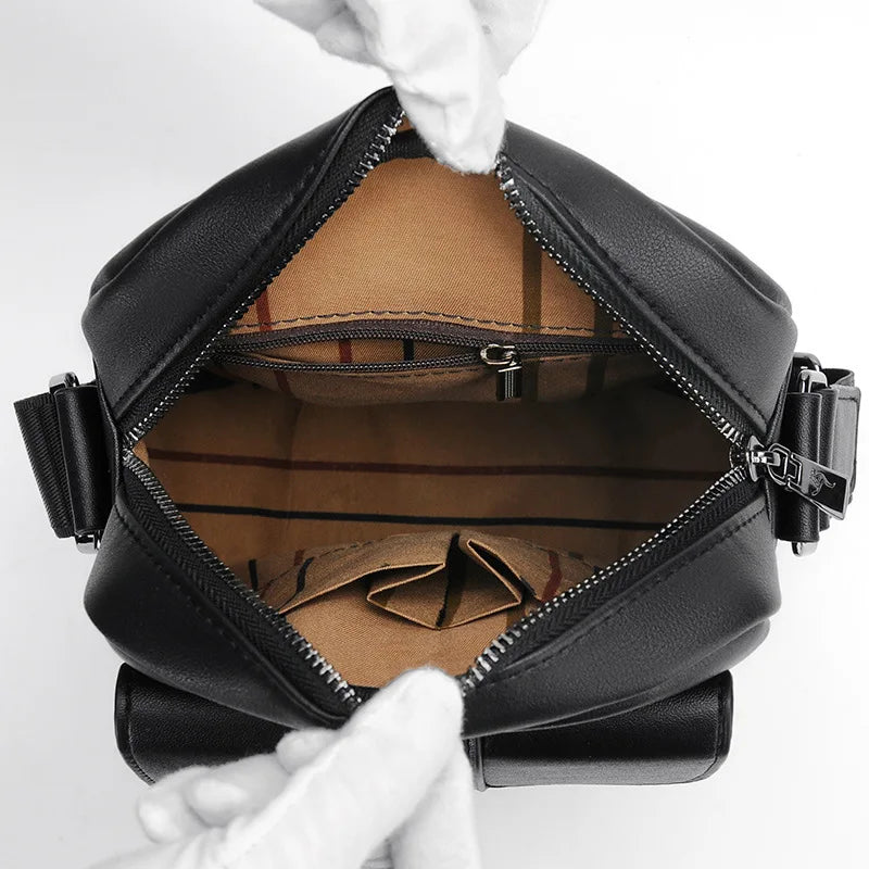 Bolsa Antifurto Masculina,Bolsa de Ombro Antifurto-Loja Melanio