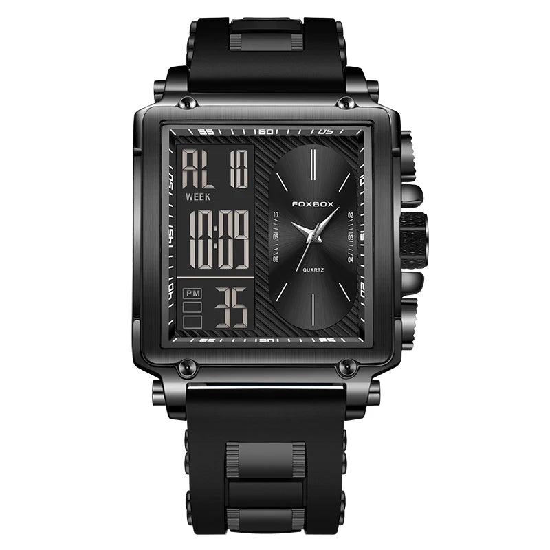 Relógio Masculino Foxbox Cronógrafo Luxo à Prova D'Água