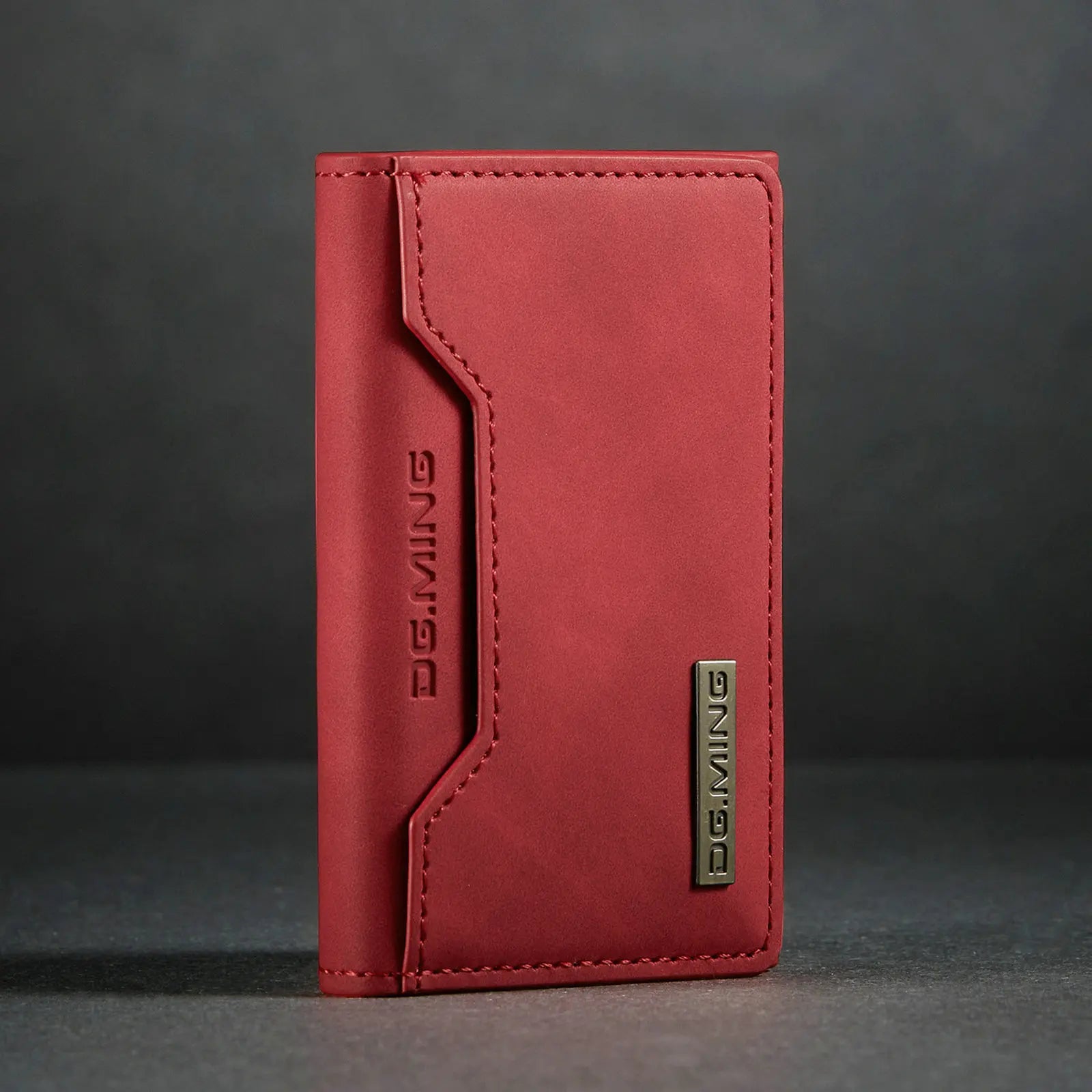 Carteira Masculina Minimalista Vermelho- Loja Melanio