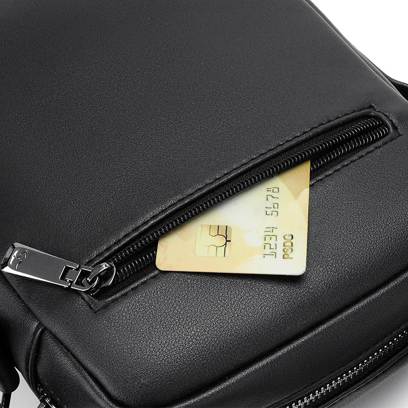 Bolsa Antifurto Masculina,Bolsa de Ombro Antifurto-Loja Melanio