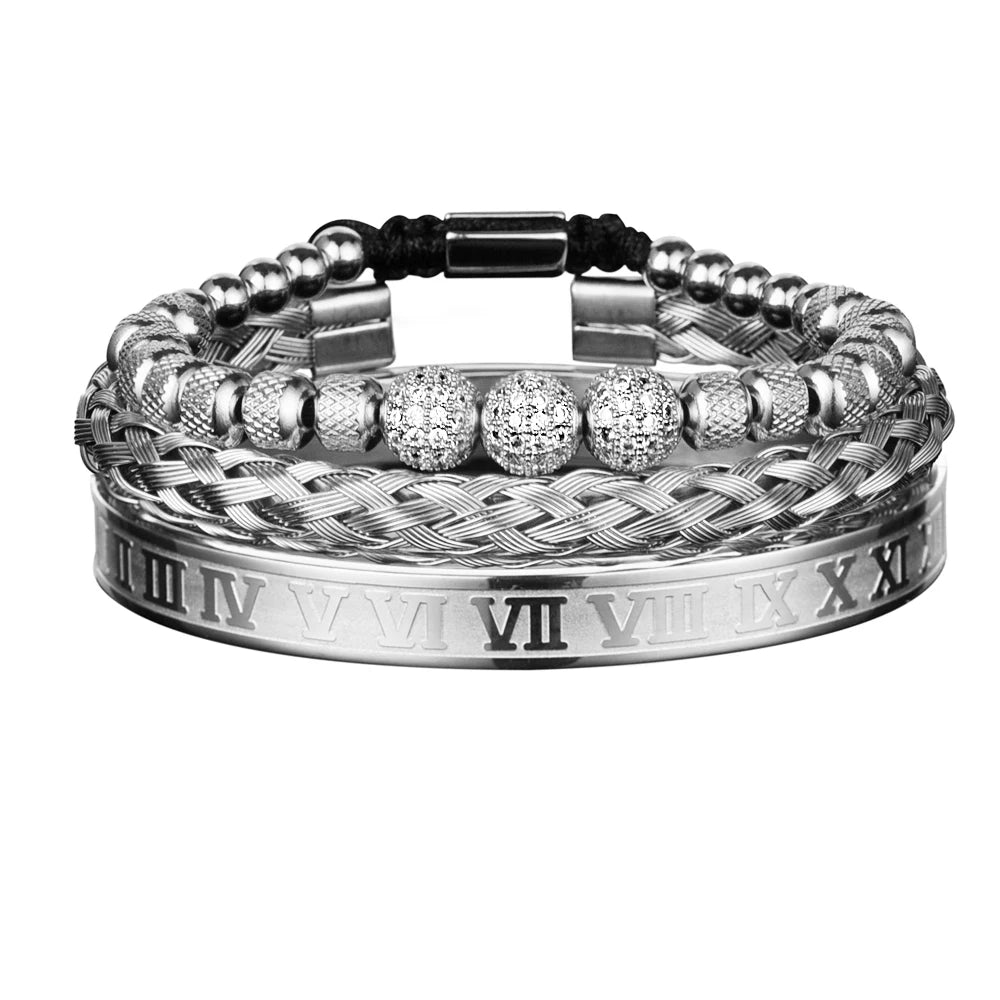 Pulseira de Contas Masculina-Loja Melanio