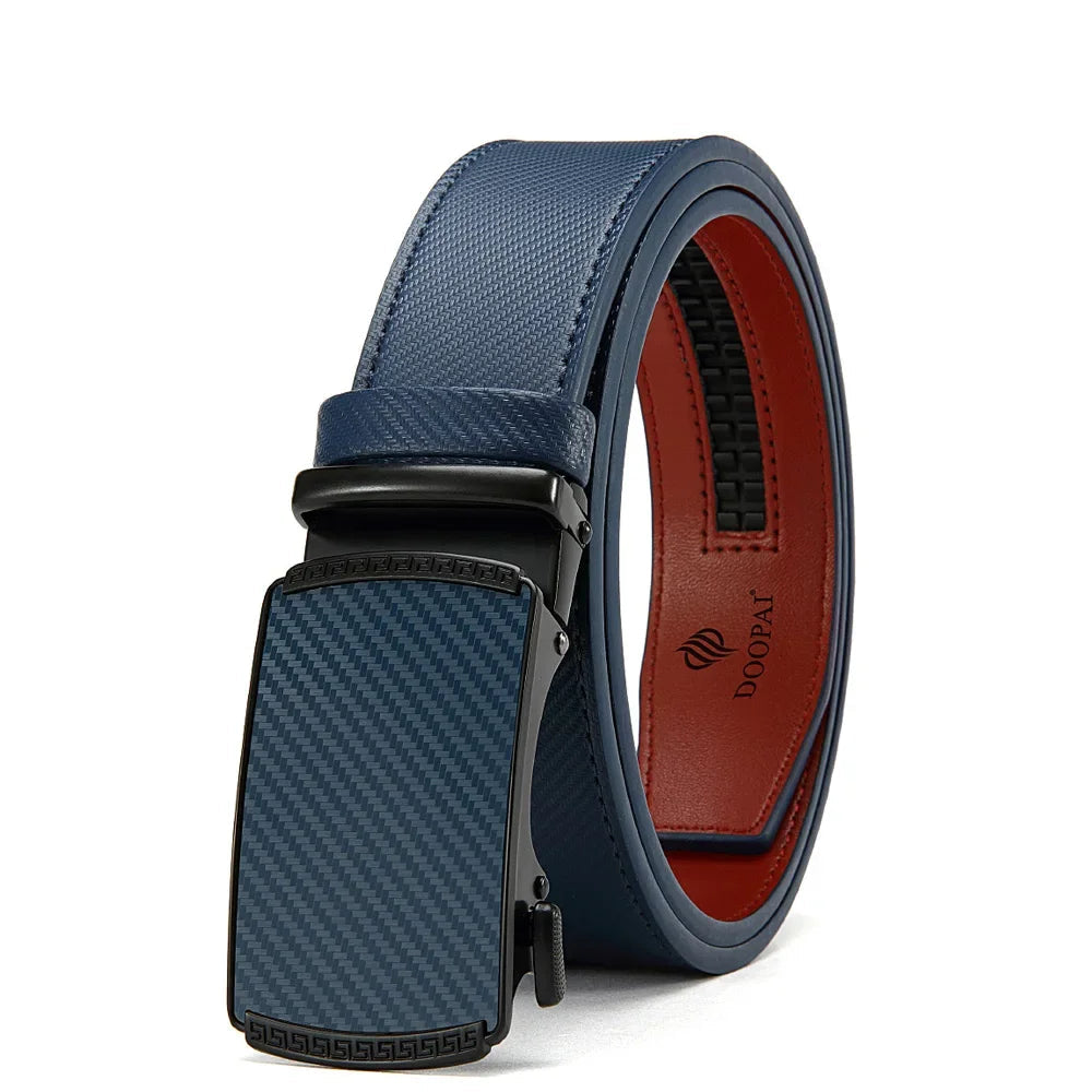 Cinto Masculino de Couro com Fivela Automática - Elegância e Praticidade