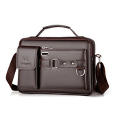 Bolsa De Ombro Masculina Marrom-Melanio