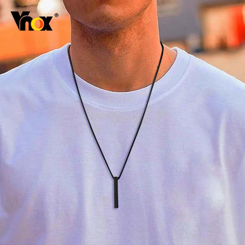 Colar Pingente Masculino em Aço Inoxidável-Loja Melanio