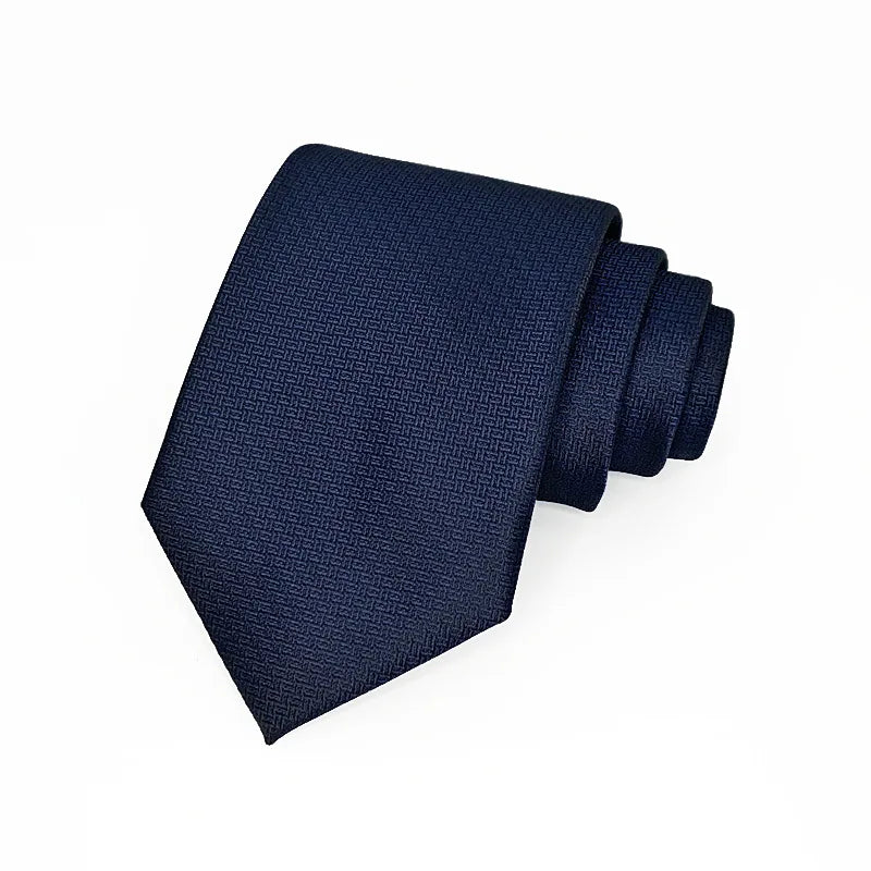 8cm de largura cor sólida escuro listrado pescoço gravatas para homens na moda senhores formal marrom vinho gravata festa de casamento terno smoking cravat