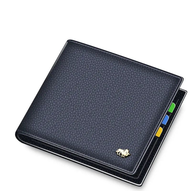 Carteira Masculina Bifold Azul- Loja Melanio