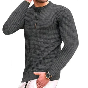 Camiseta Masculina  Manga Longa Gola Redonda Outono Inverno