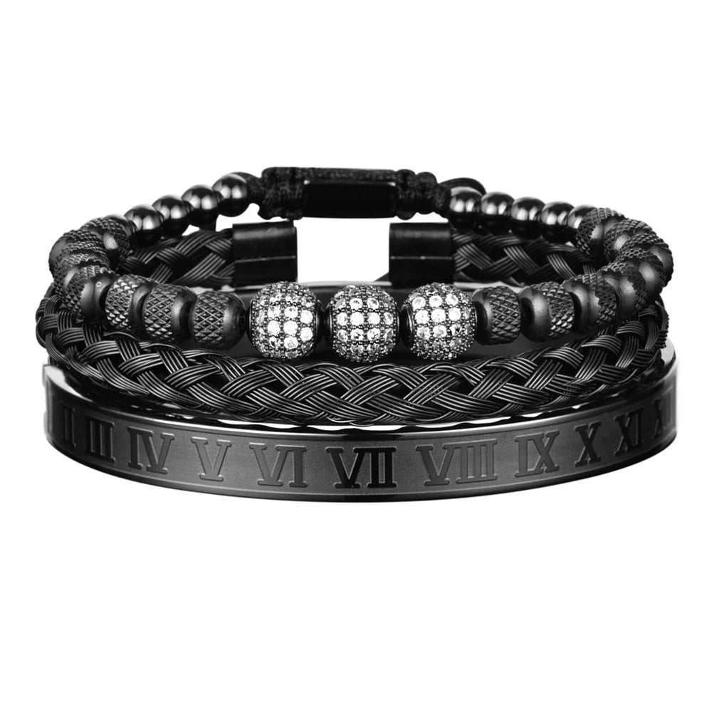 Pulseira de Contas Masculina-Loja Melanio