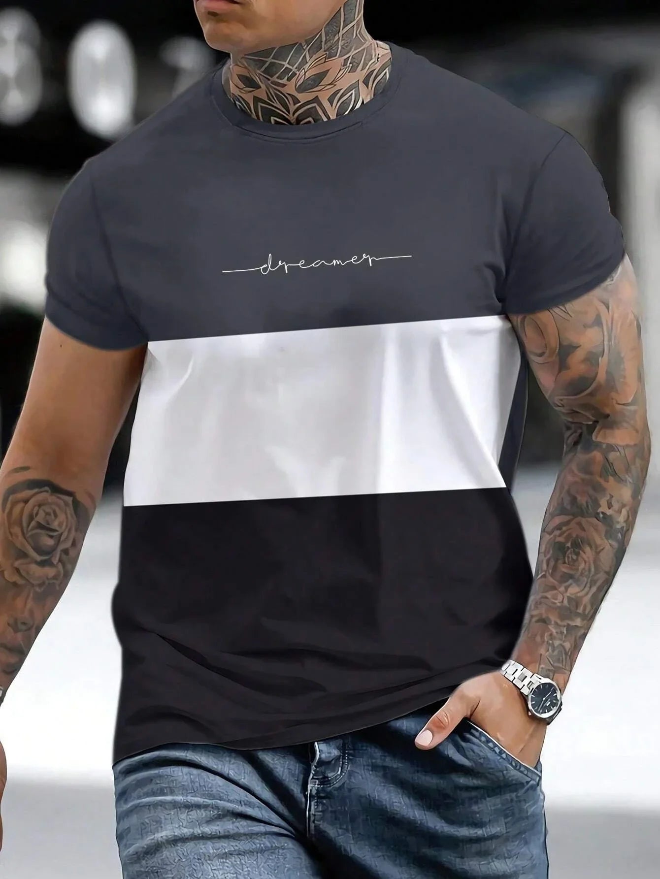 Camiseta Masculina Estilo Harajuku