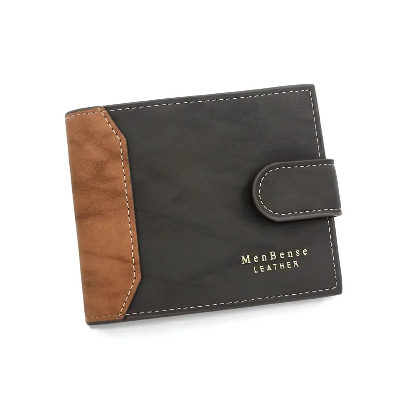 Carteira Masculina Slim de Couro PU - Elegância Compacta