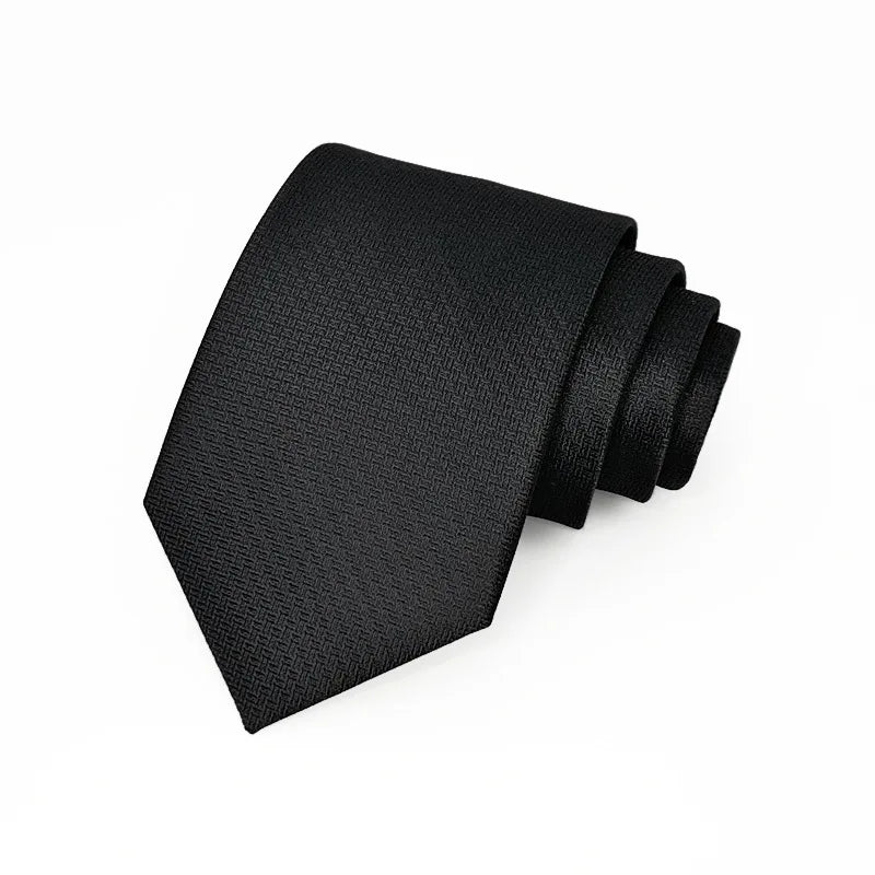 8cm de largura cor sólida escuro listrado pescoço gravatas para homens na moda senhores formal marrom vinho gravata festa de casamento terno smoking cravat