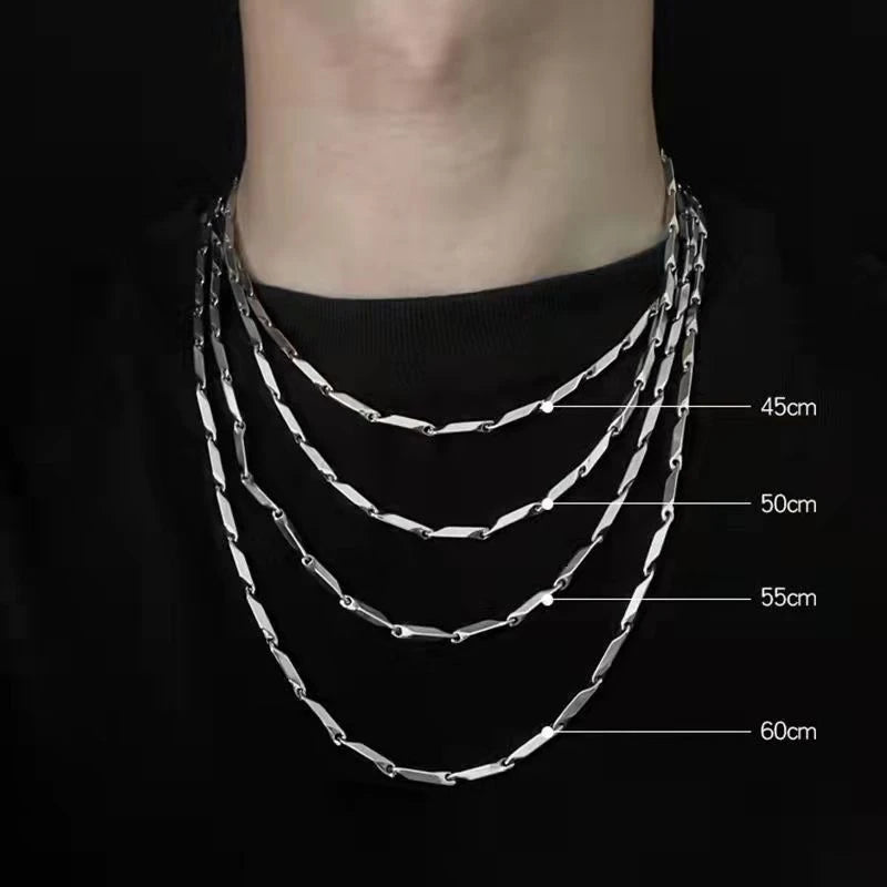 Corrente Elo Quadrado,Corrente Masculina-Loja Melanio