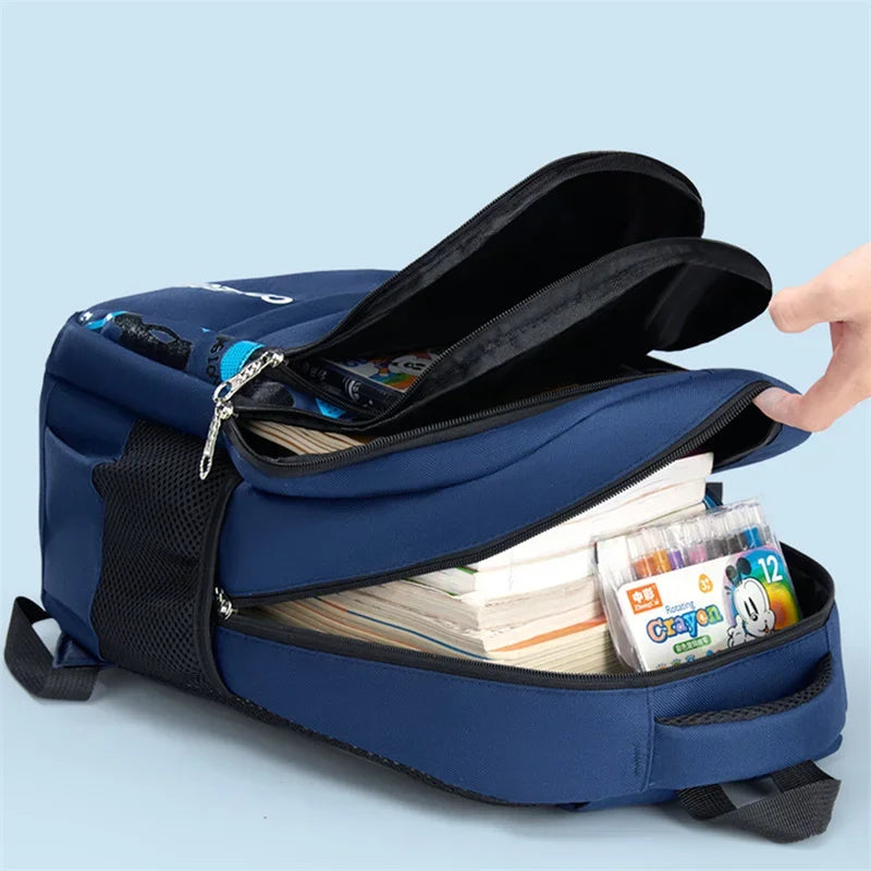 Mochila Escolar Impermeável para Meninos - Alta Capacidade