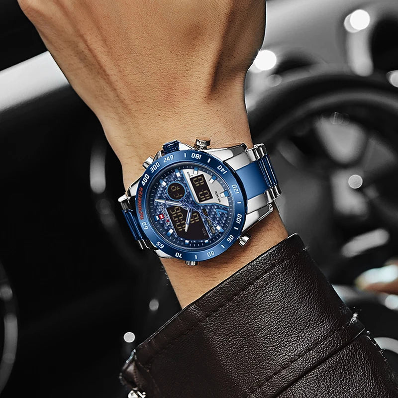 Relógio Masculino Naviforce Luxo Militar Digital