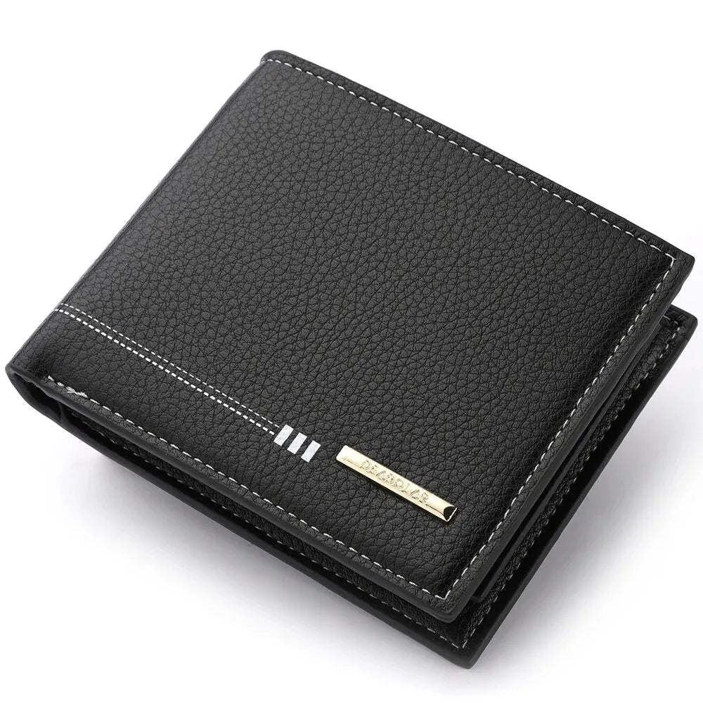 Carteira Masculina Elegante Preto- Loja Melanio