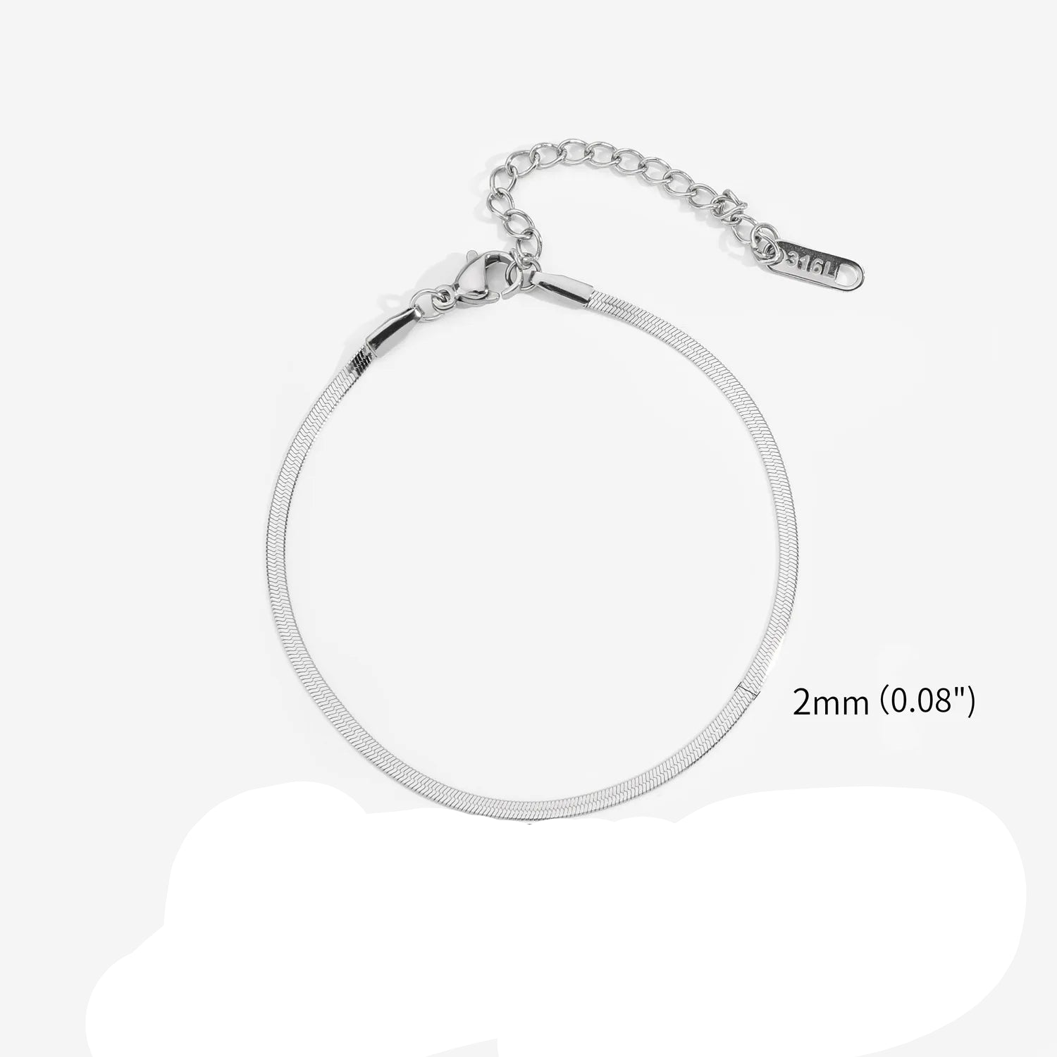 Pulseira Cobra Dourada de Aço Inoxidável