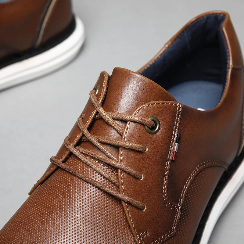 Sapato Social Masculino Couro Confortável,Sapato Masculino Rafarillo Conforto-Melanio