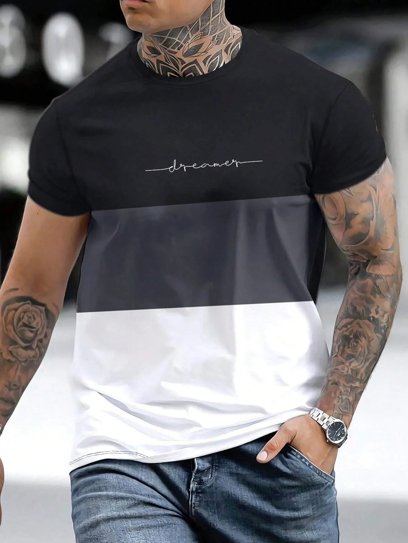Camiseta Masculina Estilo Harajuku