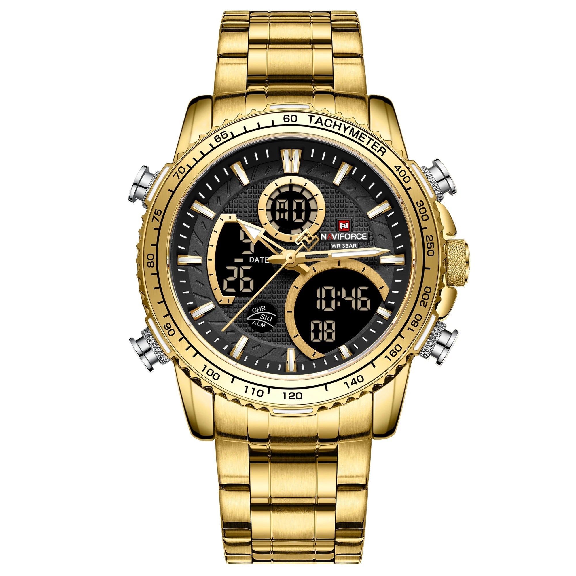 Relógio Masculino Naviforce Cronógrafo Luxo