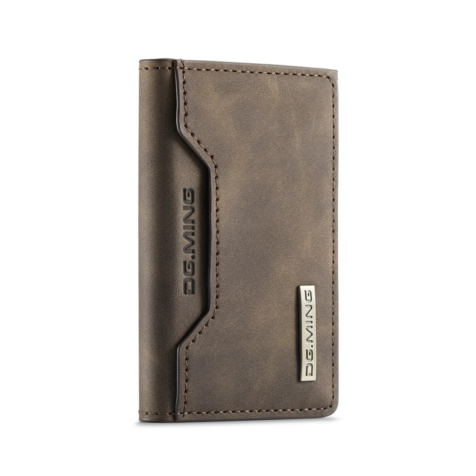 Carteira Masculina Minimalista Café- Loja Melanio