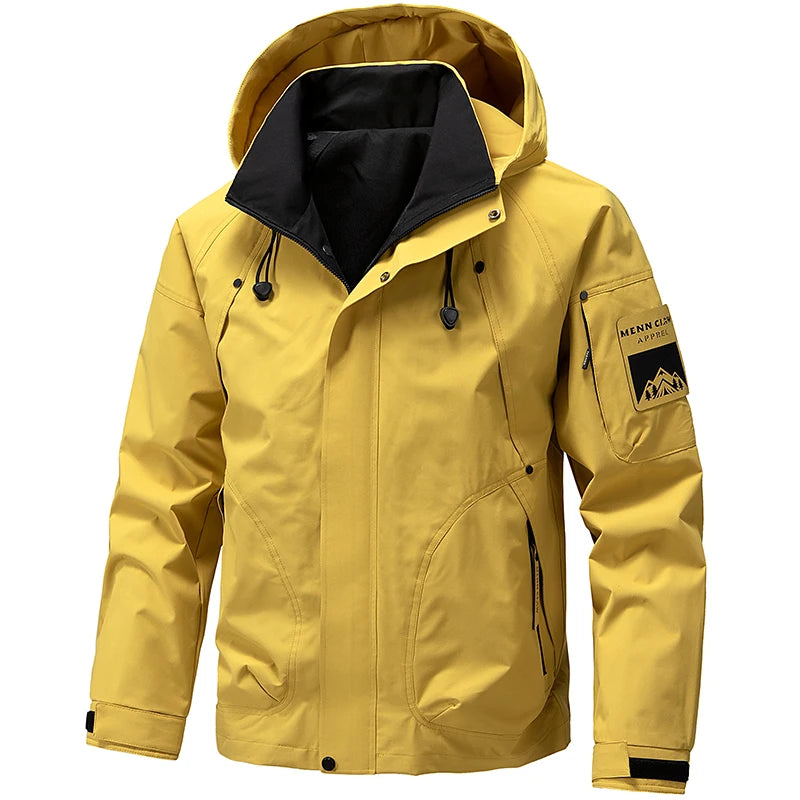 Jaqueta Softshell Impermeável Masculina com Capuz