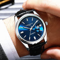 Relógio Masculino Chronos Luxo Couro Analógico