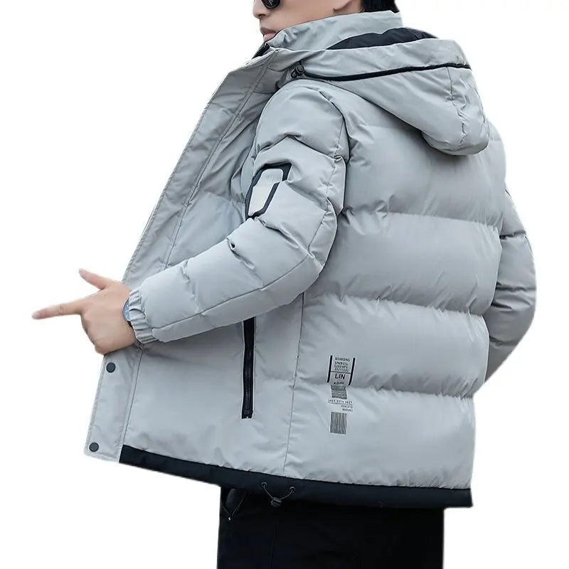 Jaqueta Masculina Outono/Inverno Impermeável e Aconchegante