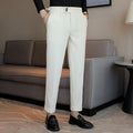 Calças Masculinas Luxo Slim Fit