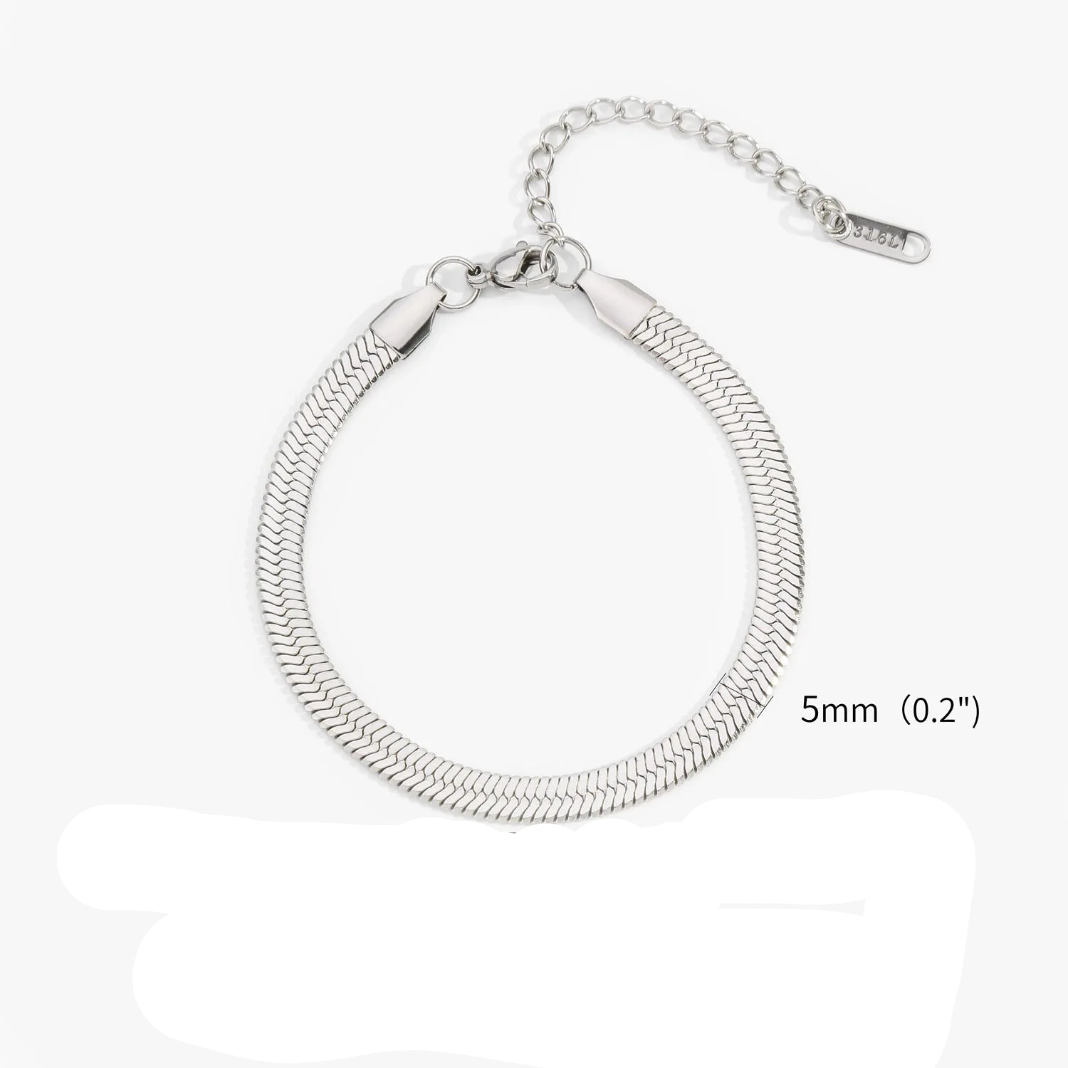 Pulseira Cobra Dourada de Aço Inoxidável