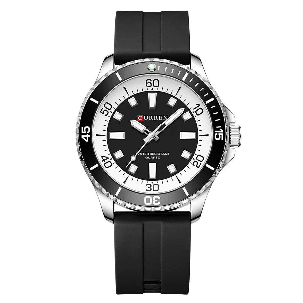 Relógio Masculino Curren 44mm Quartzo Esporte à Prova D'Água